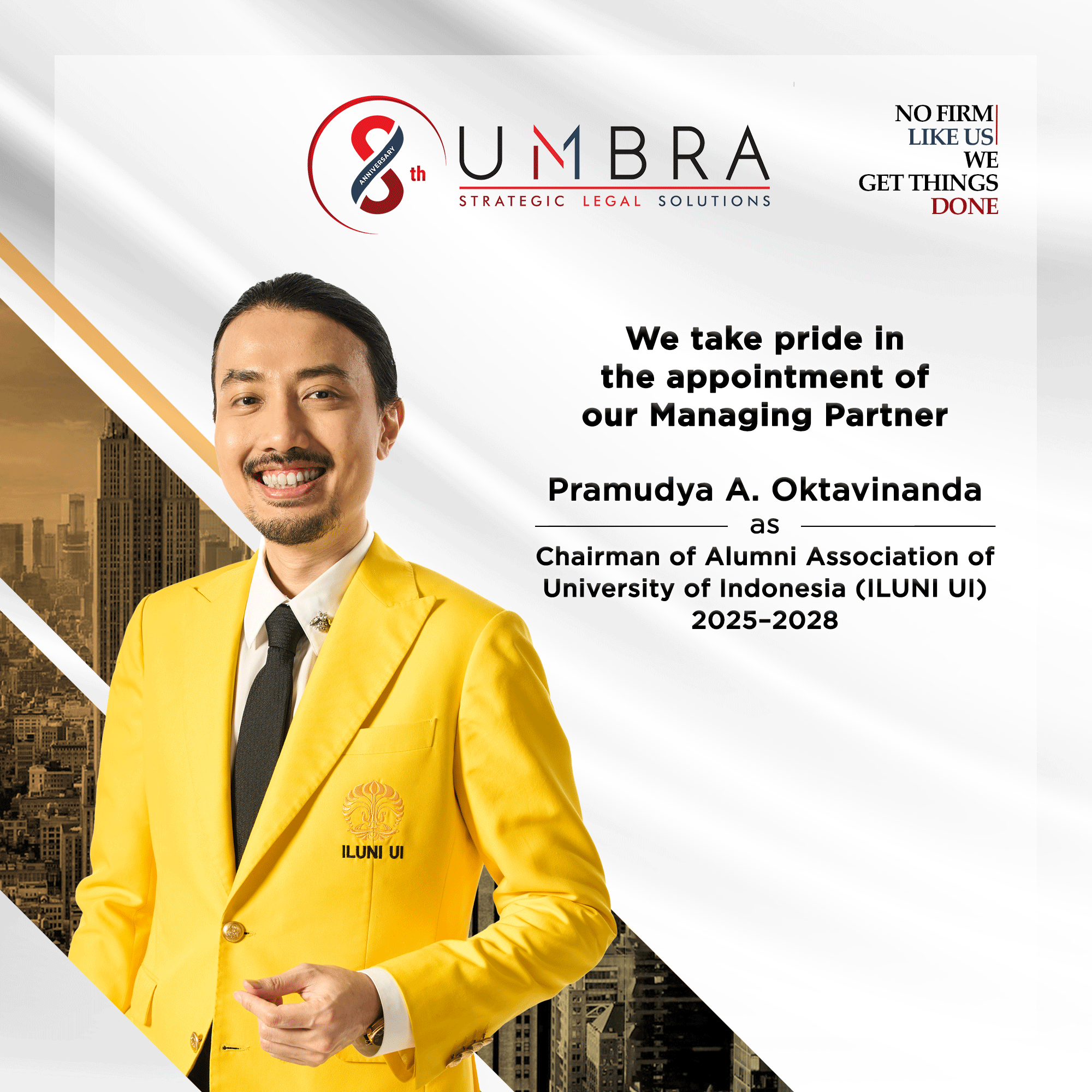 Chairman of Alumni Association of University of Indonesia (ILUNI UI) 2025–2028