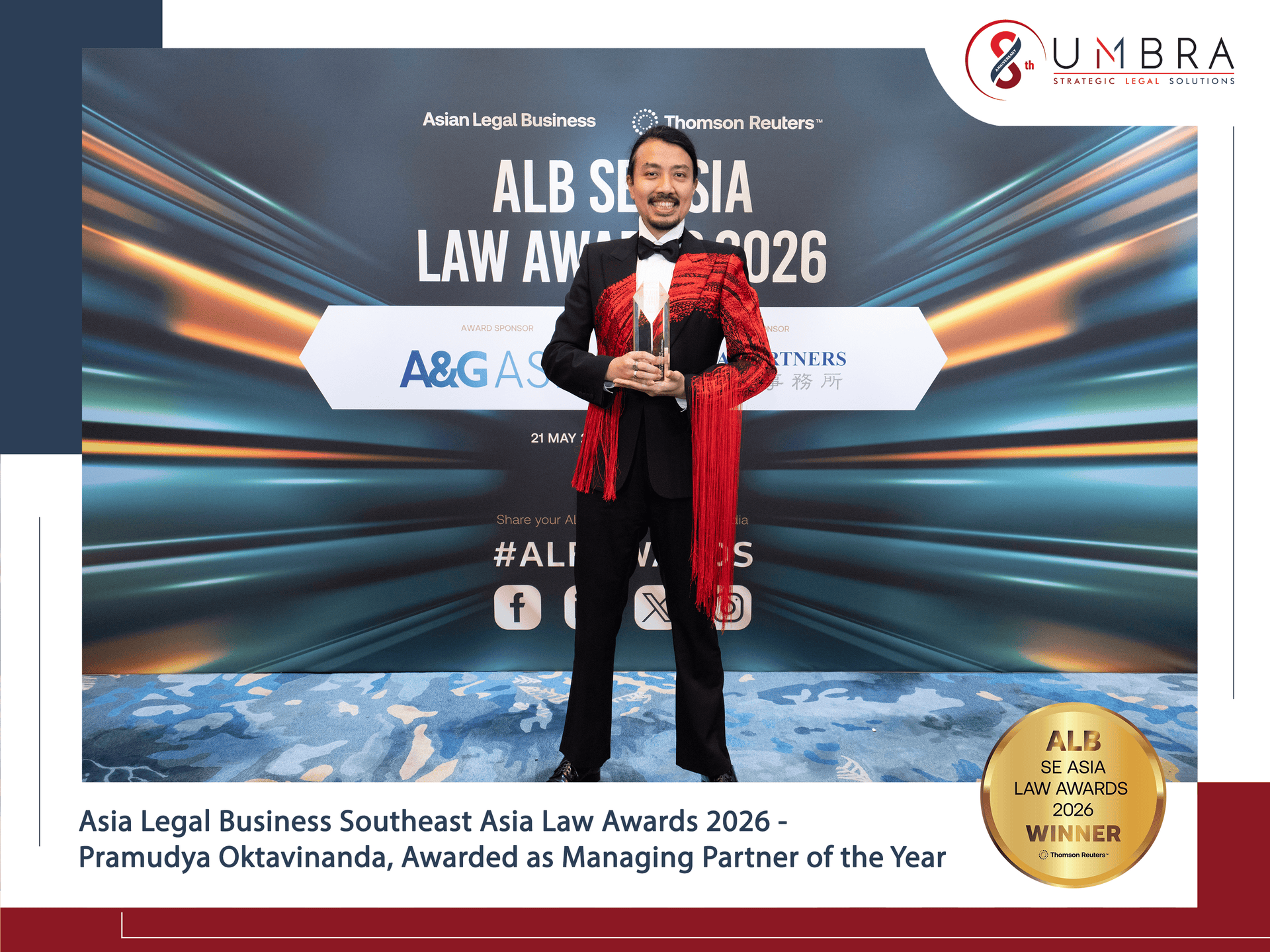 Managing Partner of the Year at the ALB Southeast Asia Law Awards 2026
