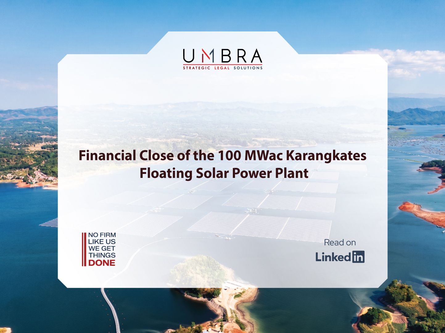Financial close for the 100 MWac Karangkates Floating Solar Power Plant