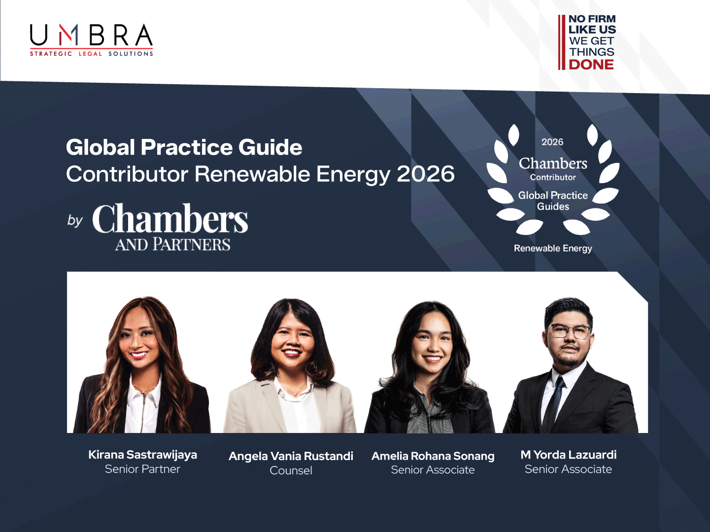Chambers Global Practice Guide: Renewable Energy 2026