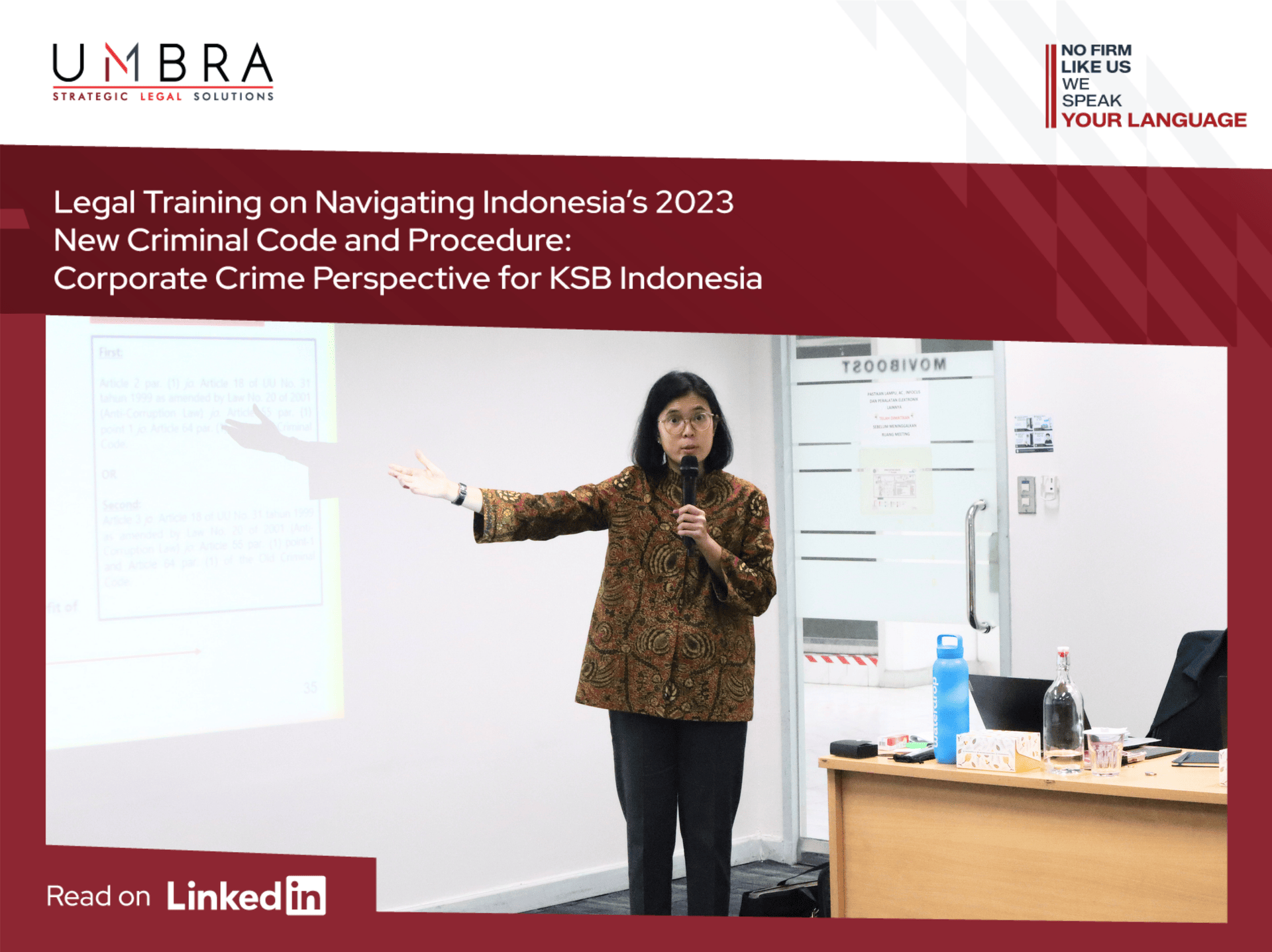 KUHP and KUHAP Legal Training for PT KSB Indonesia